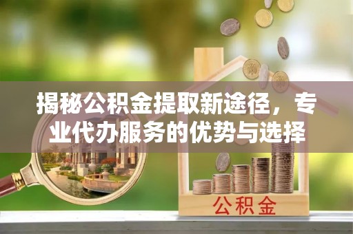 织金揭秘公积金提取新途径，专业代办服务的优势与选择