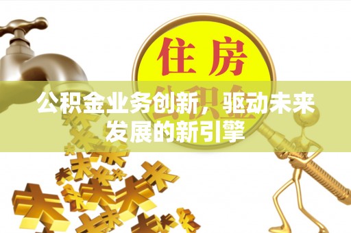 织金公积金业务创新，驱动未来发展的新引擎