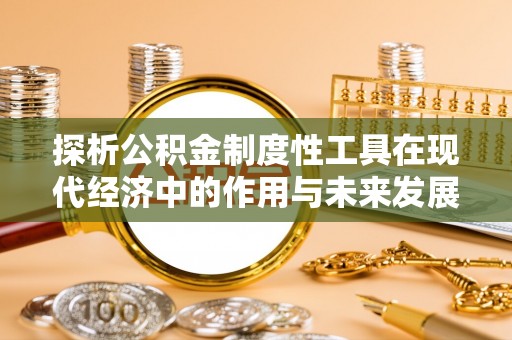 织金探析公积金制度性工具在现代经济中的作用与未来发展趋势