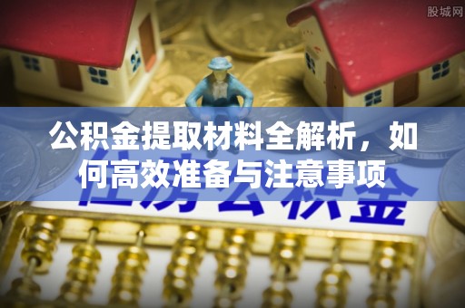 织金公积金提取材料全解析，如何高效准备与注意事项
