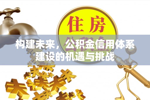 织金构建未来，公积金信用体系建设的机遇与挑战
