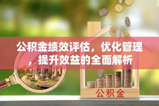 织金公积金绩效评估，优化管理，提升效益的全面解析