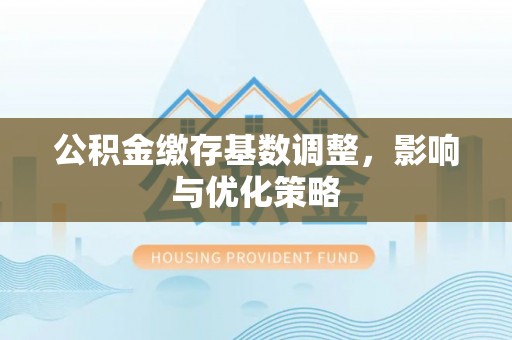 织金公积金缴存基数调整，影响与优化策略