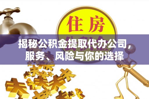 织金揭秘公积金提取代办公司，服务、风险与你的选择